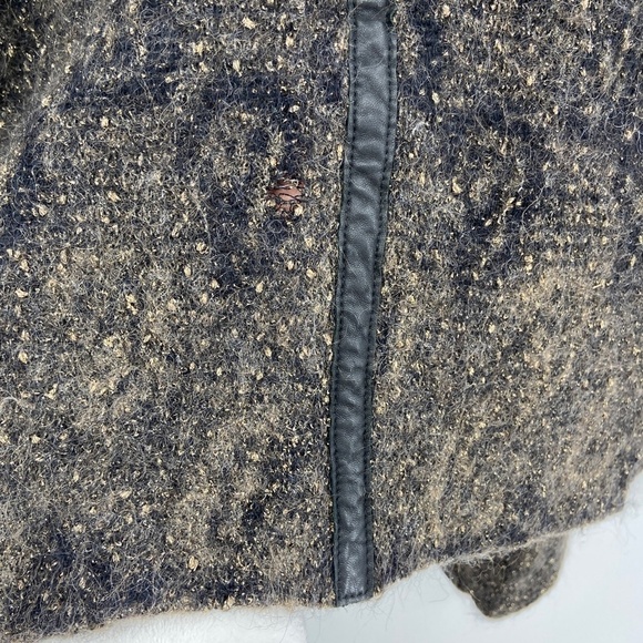 EILEEN FISHER *FLAWED* Black Gold Metallic Mohair Wool Blend Open Cardigan Small - Picture 7 of 7